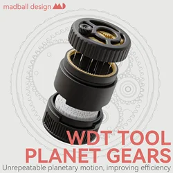 MADBALL Design, Spirograph Planetary Gear WDT Tool, Coffee Distributor, Coffee Needle Stirrer, Barista Espresso Accessories