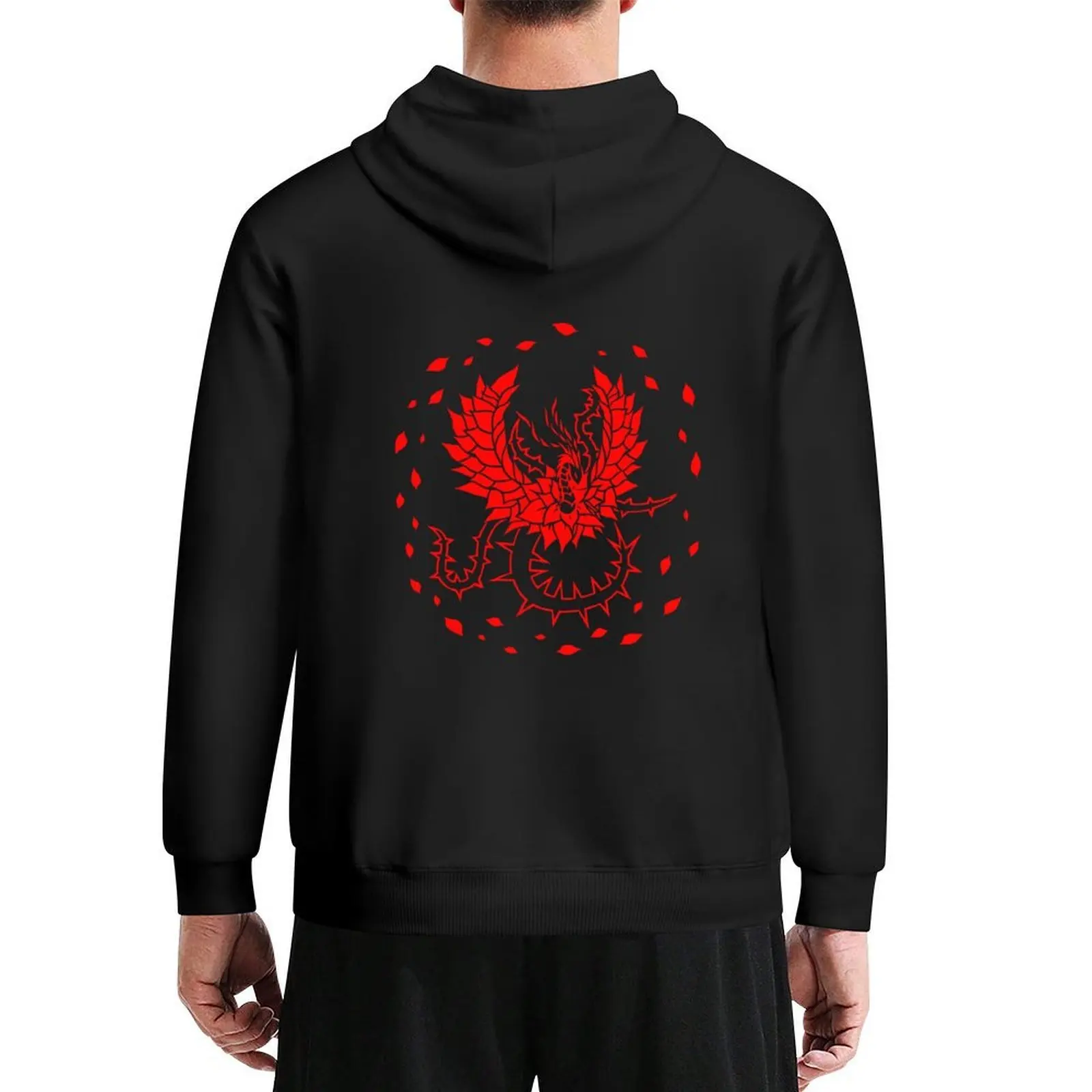 

Black Rose Dragon Hoodie anime clothing men's clothing hooded shirt mens clothing men's hoodie sweatshirt