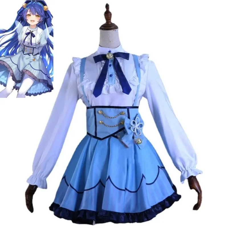 Youtuber vtuber nijisanji vliver amamiya kokoro cosplay traje peruca chapéu anime sexy mulher vestido halloween carnaval festa terno