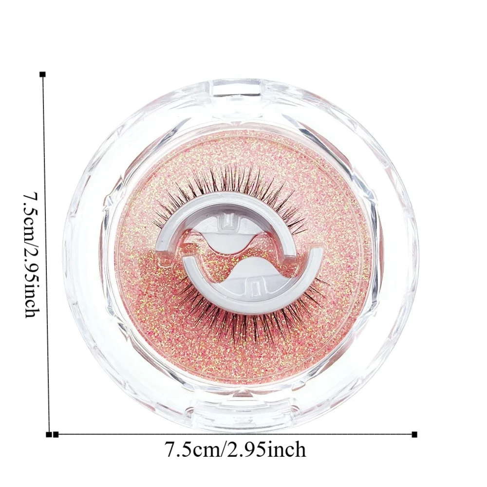 Avec ruban de rechange faux cils auto-adhésifs maquillage longue durée sans colle faux cils moelleux réutilisable