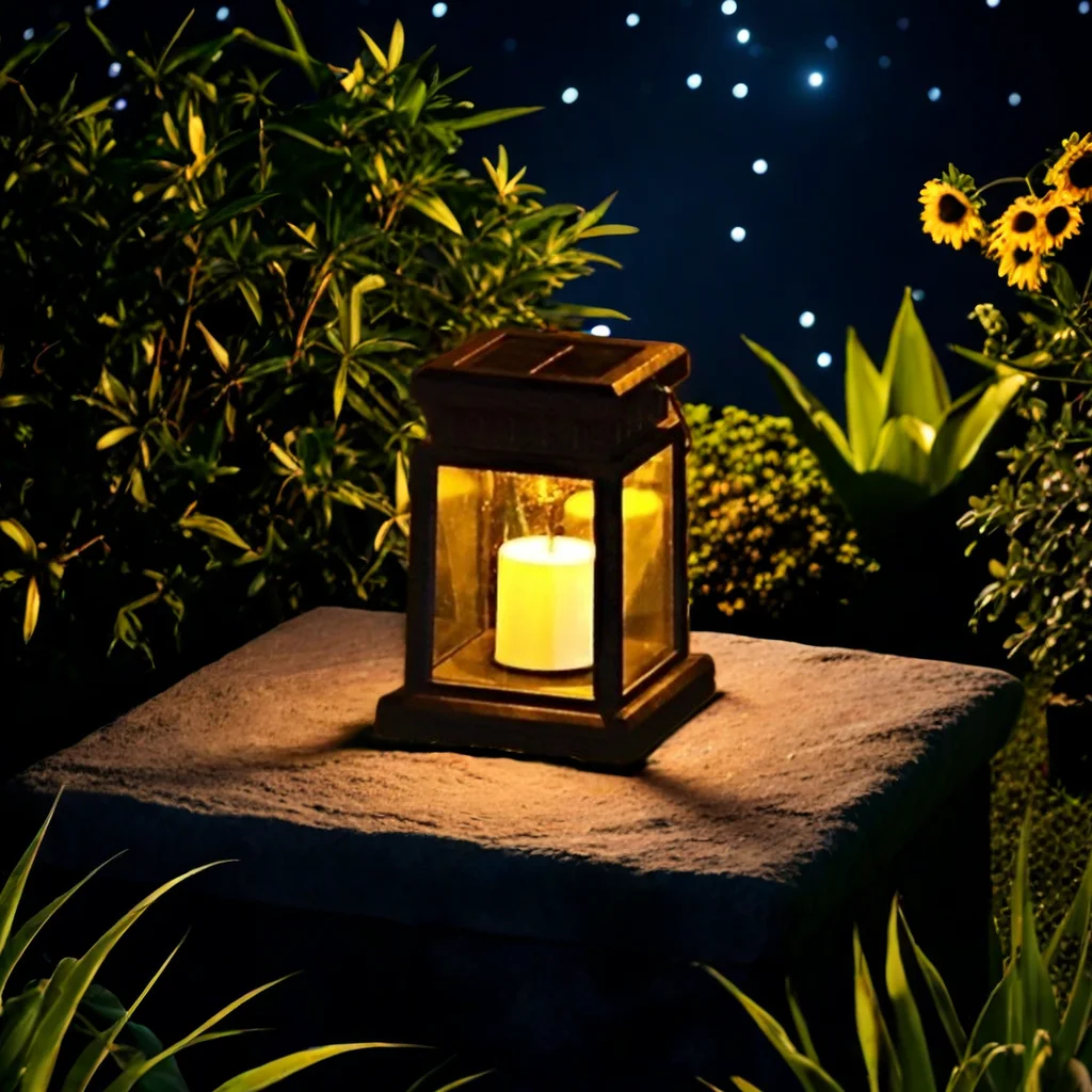 Linterna Solar para exteriores, farolillos colgantes para jardín, luces LED impermeables para misiones, decoraciones navideñas para Halloween, 1 ud.