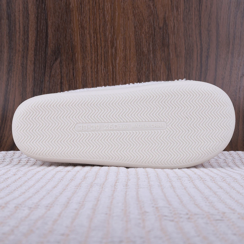 Comfortable Furry Slippers Thick-Soled Fluffy Home Slippers Pumpkin Cat Pattern Warm Slip-On House Shoes Gift for Friends