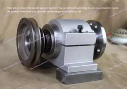 80/100 Machine Head HRB Bearing, Lathe Spindle, High-strength Lathe Head Assembly, Cast Aluminum Standard Spindle Without chuck