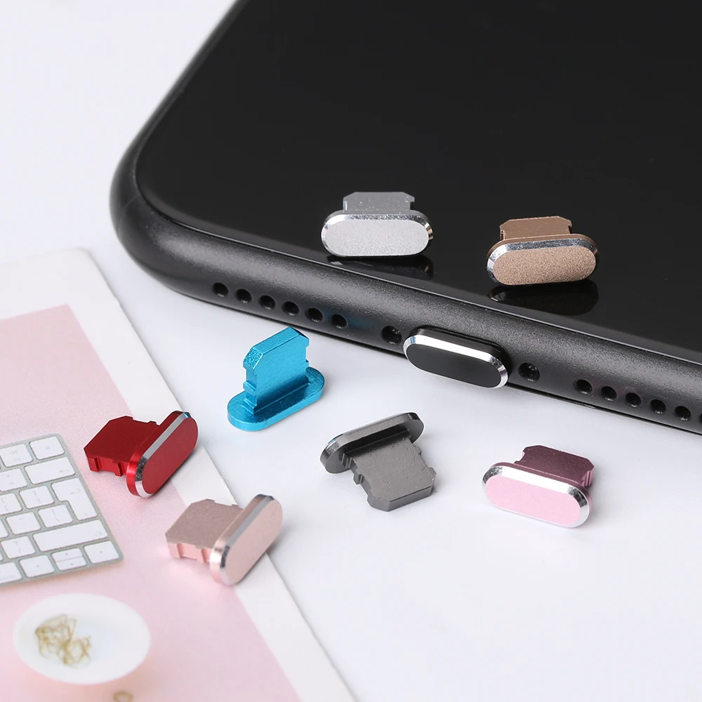 Metal Anti Dust Plug for IPhone 14 13 Mini 11 Pro Max XS 8 Plus IPad AirPods Apple Series Lightning Port Cover Dock Plug Stopper