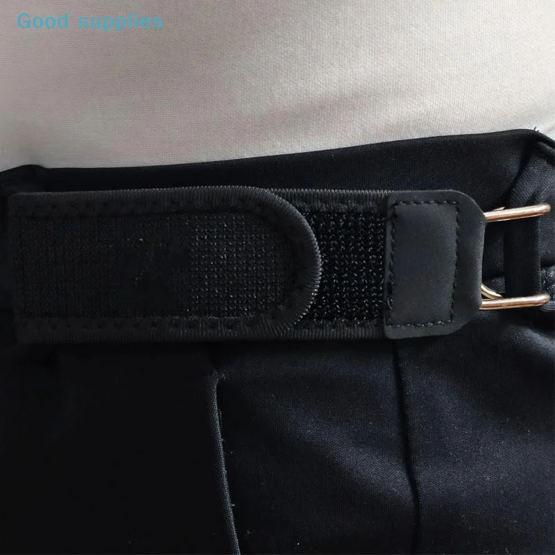 nimbleAdjustable Metal Hook Elastic Belt Unisex Buckle-Free Invisible Waist Belt Closure Buckleless Belt Hook For Outdoor Work