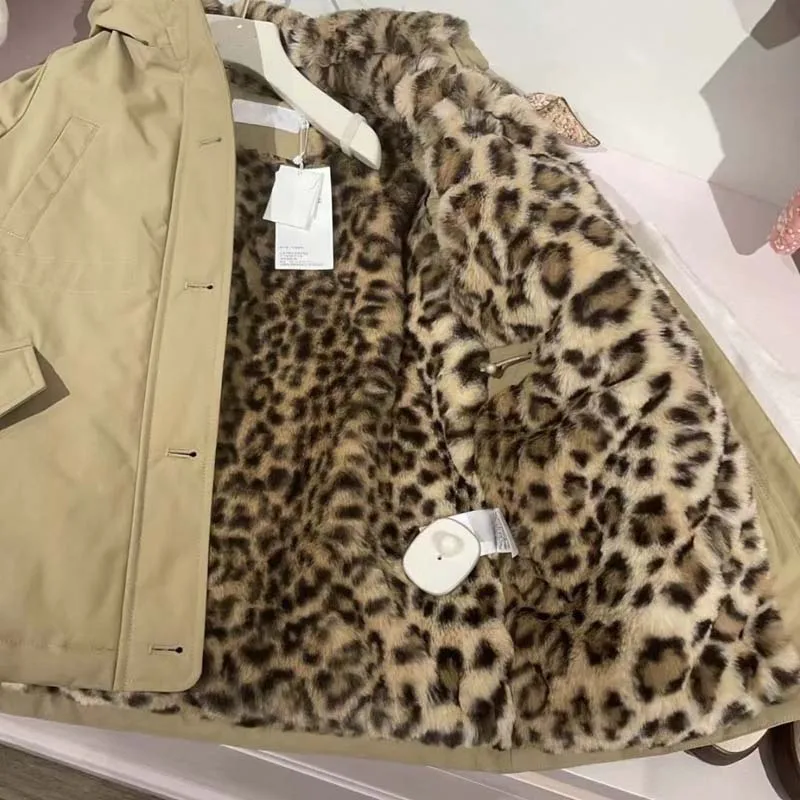 

В наличии 2022, осенне-зимняя ветрозащитная утолщенная теплая куртка с капюшоном для маленьких девочек, куртки для мальчиков, детская внутренняя куртка с леопардовым принтом