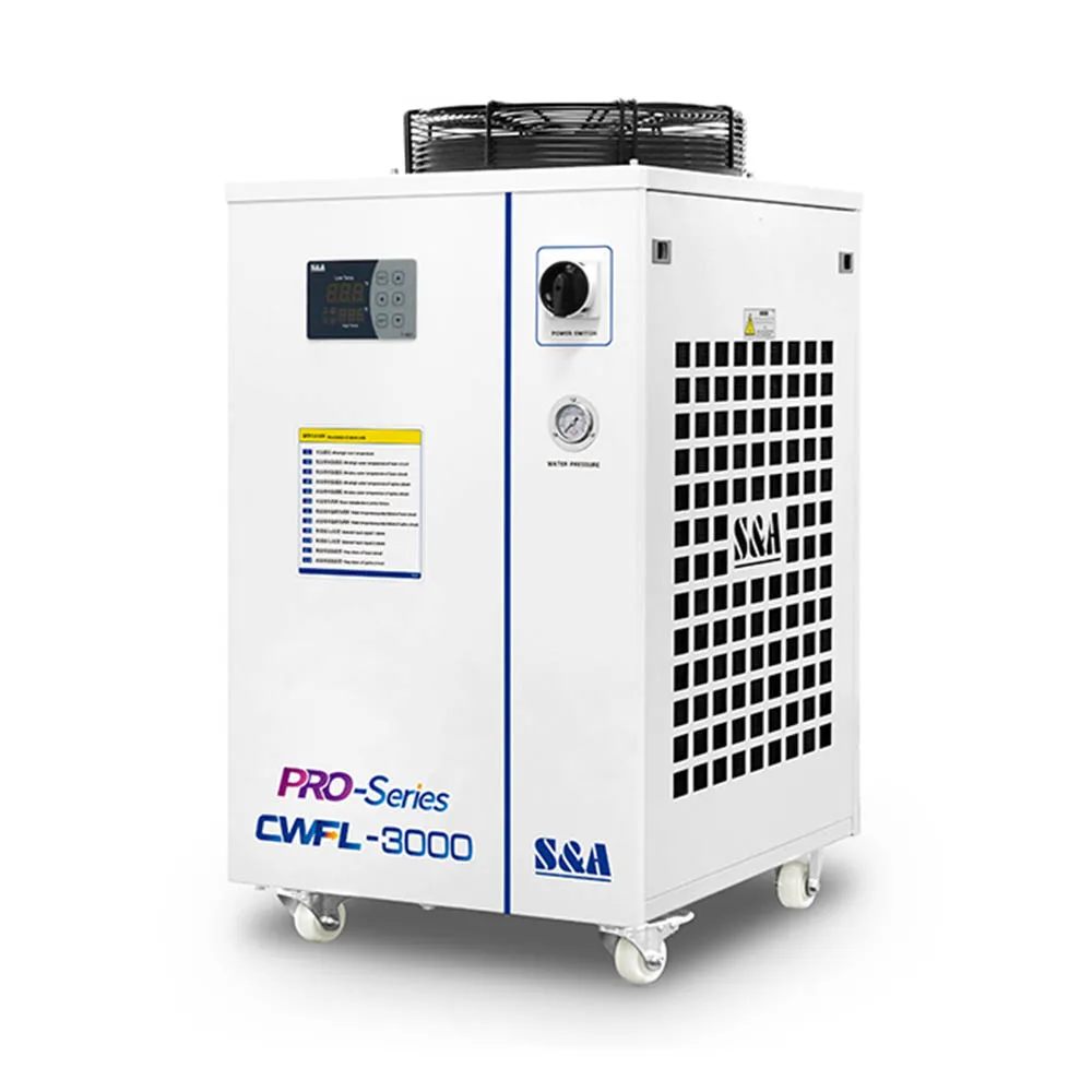 US Stock S&A CWFL-3000BN Industrial Water Chiller for 3000W Fi/ber Las/er AC 1P 220V 60Hz for  Bulk Wholesale