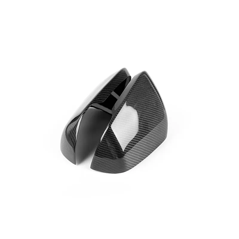 Dry Carbon Fiber Add-on Side Mirror Cover Caps for Ford Mustang 2024+