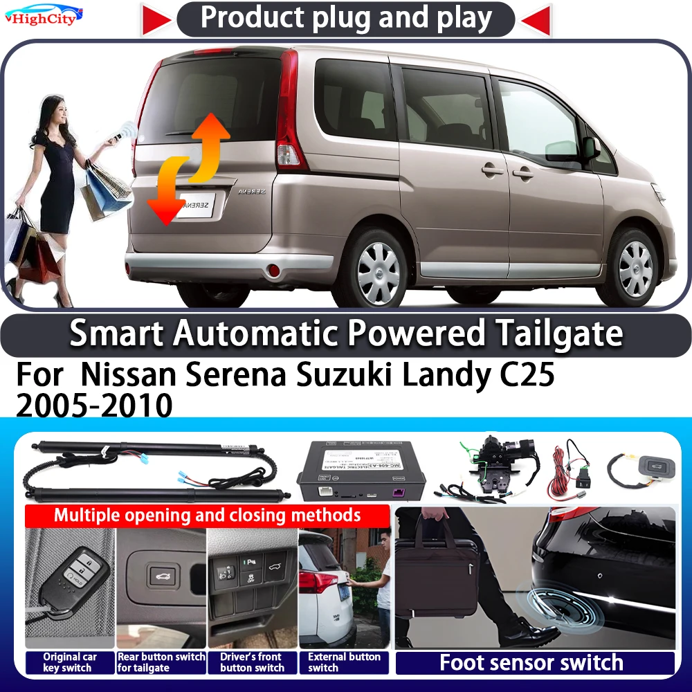 

For Nissan Serena Suzuki Landy C25 2005-2010 Smart Automatic Powered Tailgate Key Control Trunk Close Electric Power Tailgate
