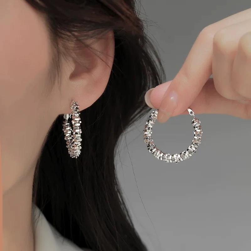 

Серьги из стерлингового серебра 925 пробы для женщин, золотые блестящие золотые камни для девочек, модные модные ювелирные изделия, подарок для вечеринки, свадьбы, подвески