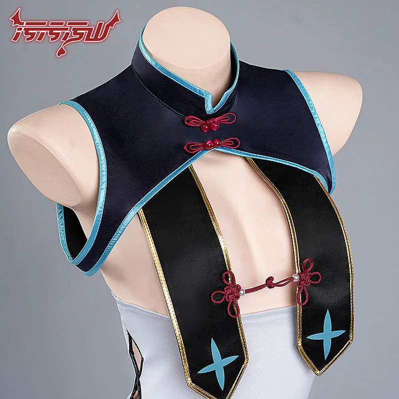 Blue Archive Kisaki Fanart Zombie Cheongsam Cosplay Costume Women Chinese Style Qipao Outfit Dress Full Set Halloween Party Cos view 3