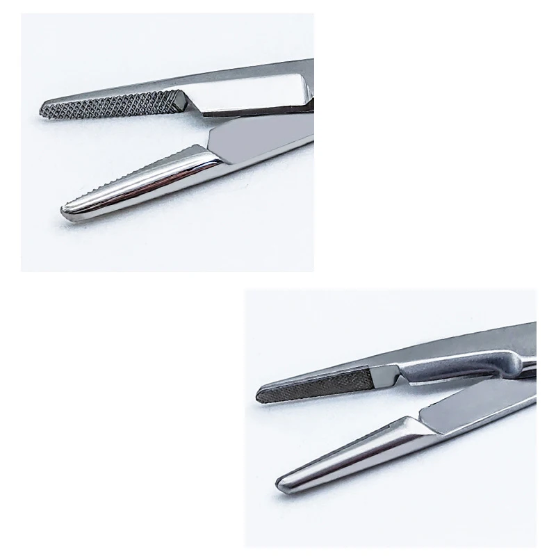 คีมจับเข็ม คีมเสริมความงาม ด้ามจับสีทอง มัลติฟังก์ชั่น พร้อมกรรไกร 12.5 ซม.14 ซม