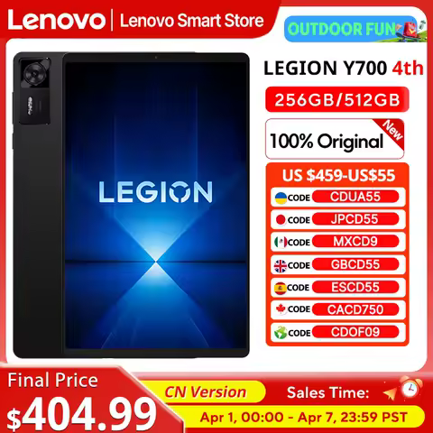 2025 New Lenovo LEGION Y700 4th Gen Gaming Tablet Snapdragon 8 Elite 256GB 512GB 8.8" 3040x1904 165Hz Screen 7600mAh Android Tab