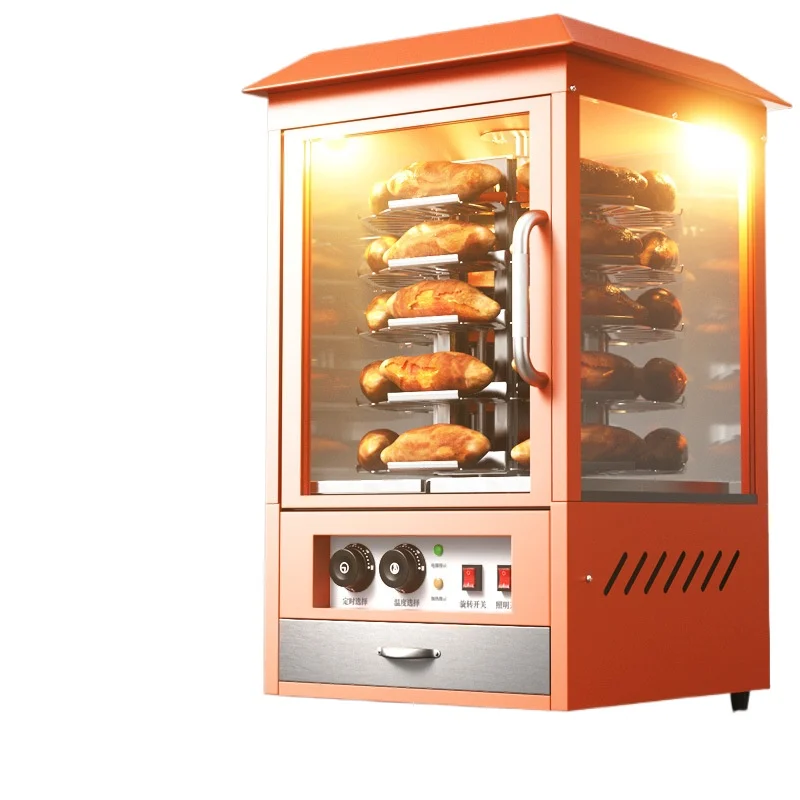 

Настольная электрическая машина для жарки сладкого картофеля, коммерческая, для уличной торговли, круглая, полностью автоматическая.