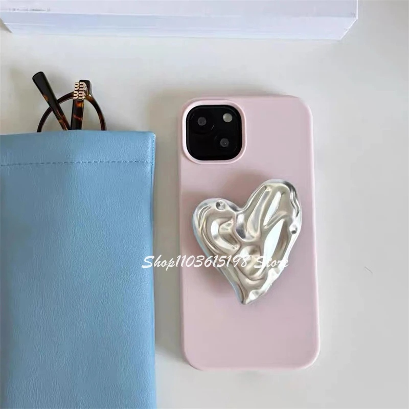 INS coreano lindo amor corazón teléfono Griptok soporte para iPhone 16 Samsung accesorios universales para teléfono soporte para teléfono agarre Tok soporte