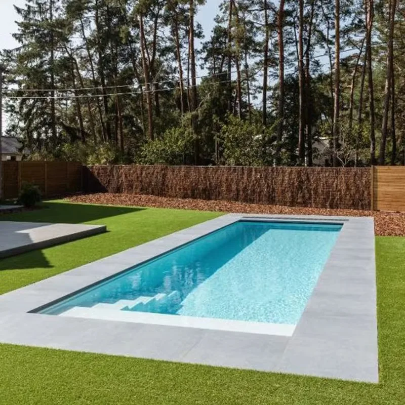 Customized Family Garden 6m 5m Portable Water Fun Fiberglass Outdoor Swim Spa Plunge Pool Kids Inground Swimming Pool for Adults