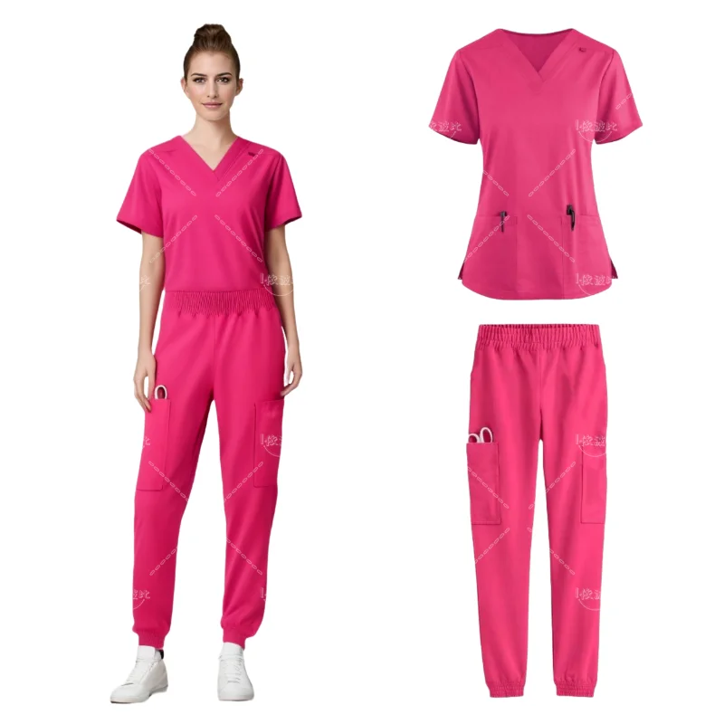 

Supplies Colorful Elastic Yoga Waistband Women Scrub Set Scrubs Uniforms Medical Medical Scrubs Hospital Accessories Nurse Suit