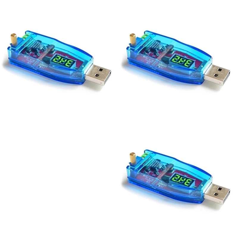 【Shop Now】3X DC-DC 5V To 3.3V 9V 12V 24V USB Step UP / Down Power Supply Module Adjustable Boost Buck Converter Out DC 1.0V-24V