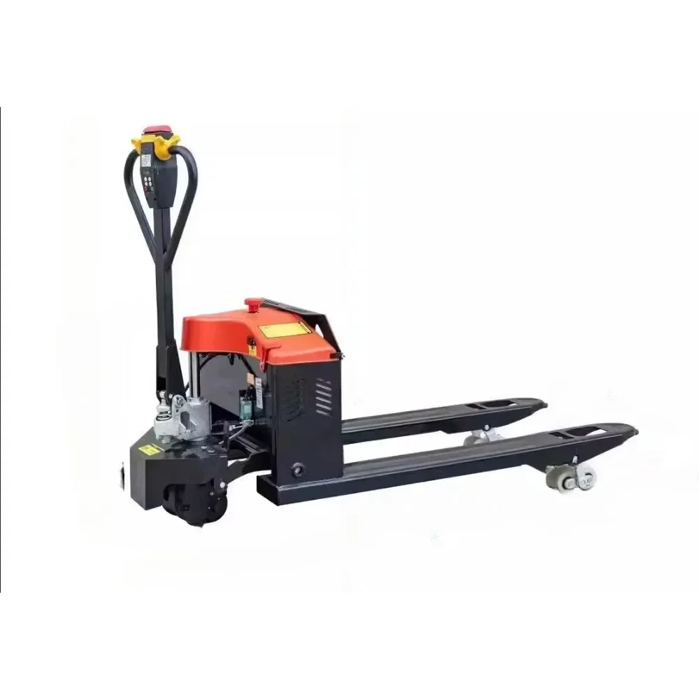 Hydraulic pallet truck for loading and unloading electric transporter