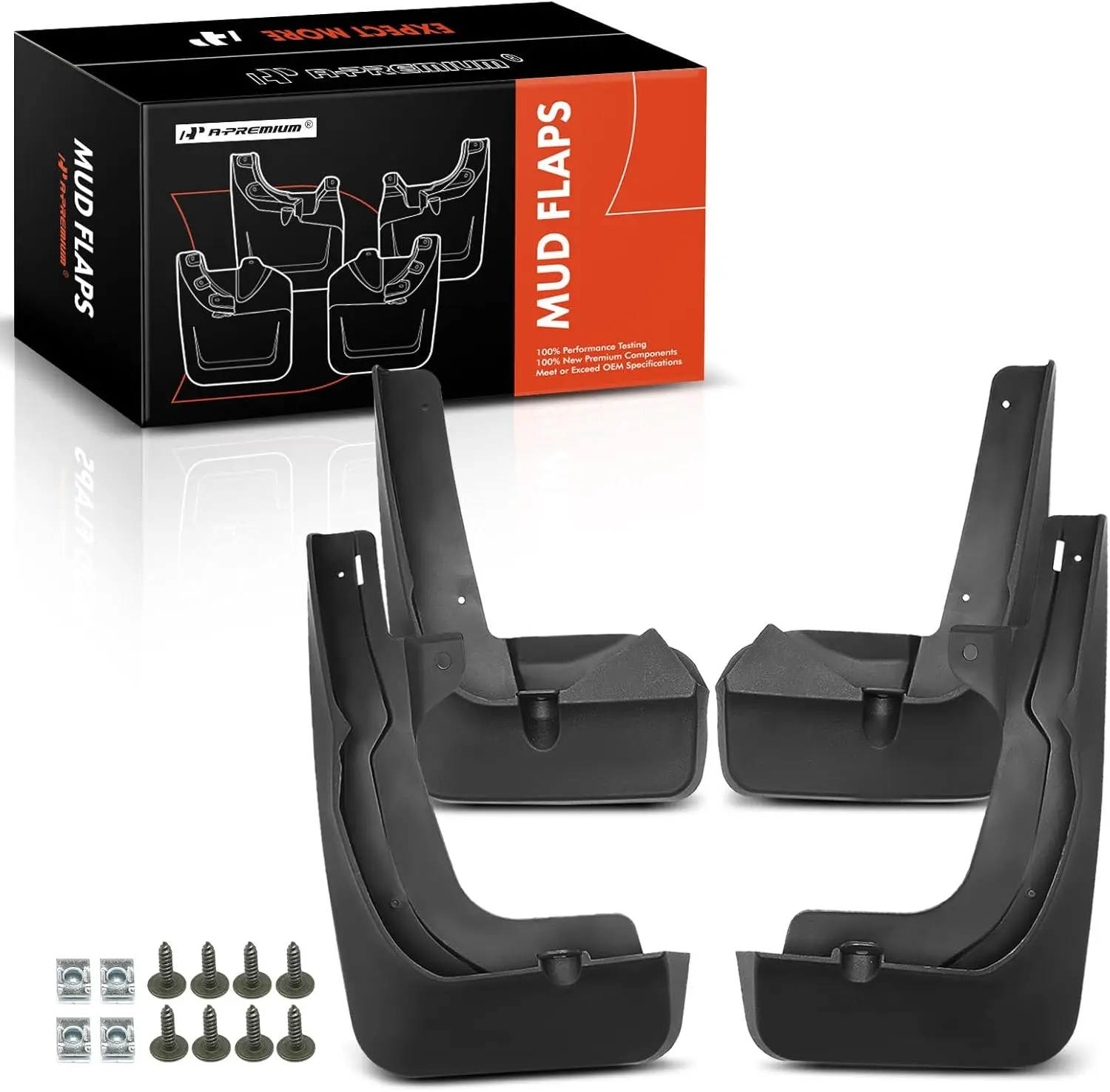 

4PCS Mud Flaps for RX350 2023-2024, RX350h, RX500h Front & Rear with Hardware Kit