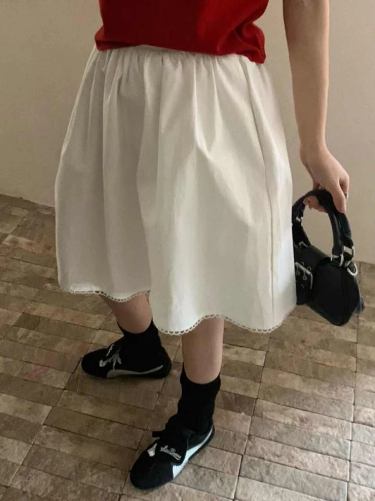 

Рекомендованная Эмили Клуд: Женская летняя свободная юбка А-силуэта с кружевной отделкой, на резинке, больших размеров, модная.