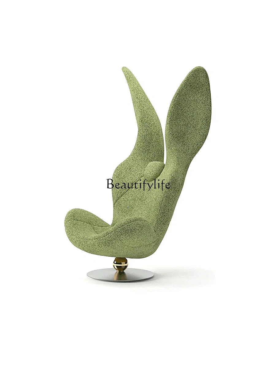 Green Rabbit Armchair New Creative Designer Shaped Rabbit Shape Dragon Chair