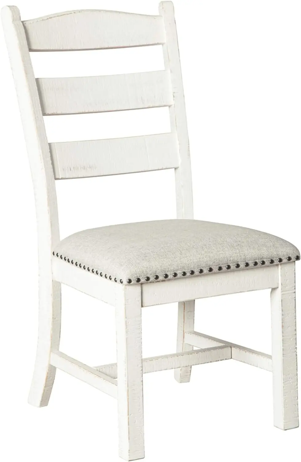 

Signature Design by Ashley Valebeck Vintage Farmhouse Cushioned Dining Chair, 2 Count, Whitewash, White