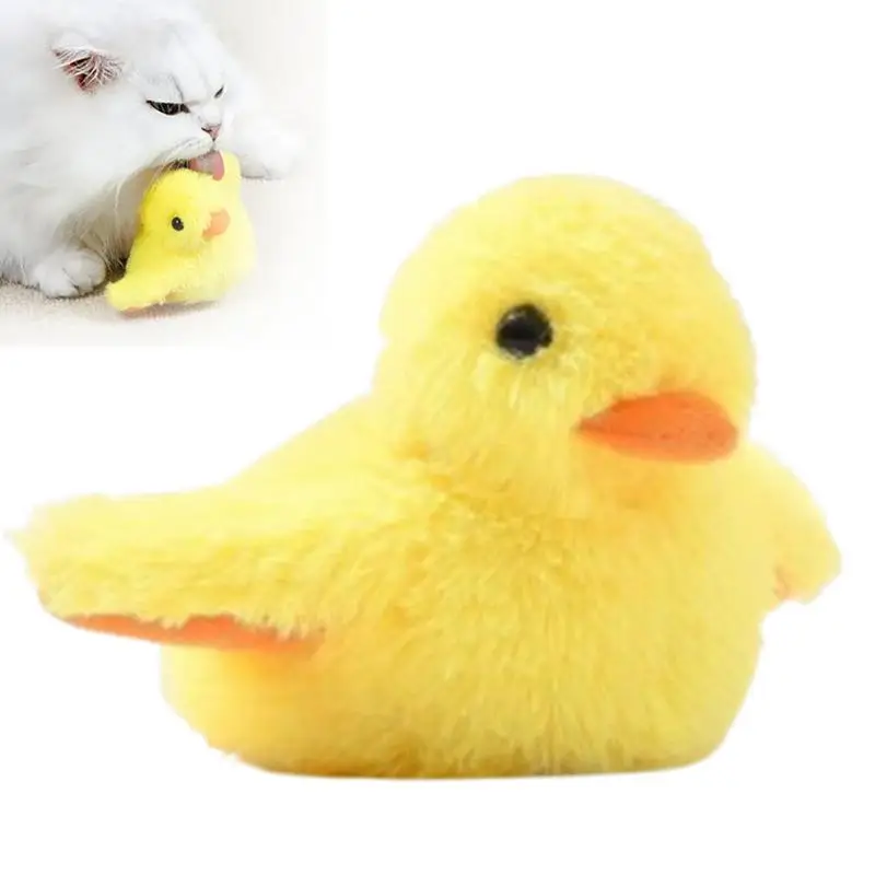 Flapping Duck Cat Toys Touch attivato Interactive Electric Bird Toys lavabile Cat peluche ricaricabile Kitten Exercise Toy