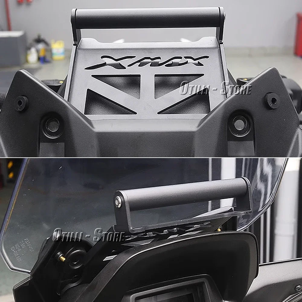 For Yamaha X-MAX 300 XMAX 300 XMAX300 2023 Motocycle Front Phone Holder 22MM Mobile Navigation GPS Bracket Stand Plate Support