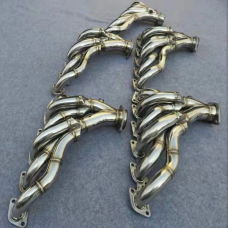 Retrofit for stainless steel turbine banana head coke exhaust manifold