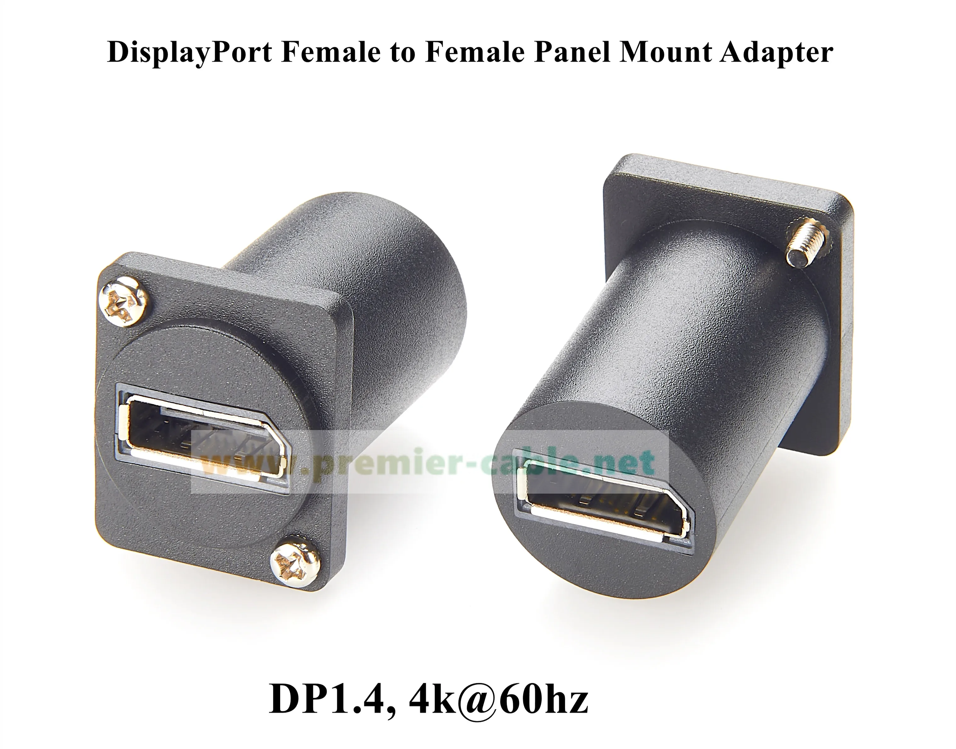 D-Typ Displayport-Panel-Mount-Adapter DP1.2, 4k bei 60 Hz, Displayport-Buchse auf Buchse, DP-Pass-Through-Modularstecker – Detail 1