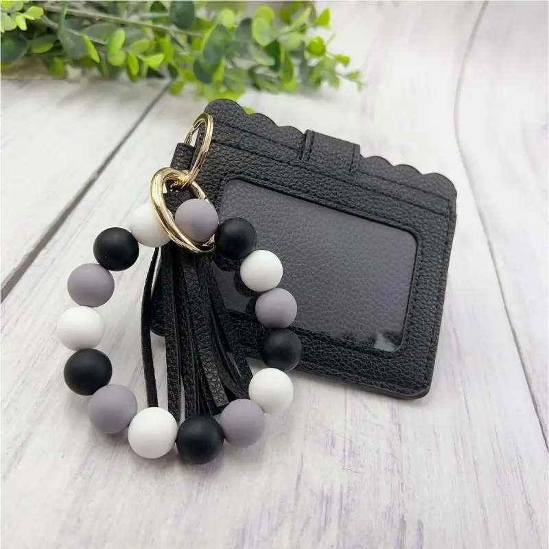 กระเป๋าสตางค์พู่ผู้หญิงซิลิโคนหนัง PU น้ำหนักเบาพร้อมช่องและระบบปิดที่ปลอดภัย 20CA