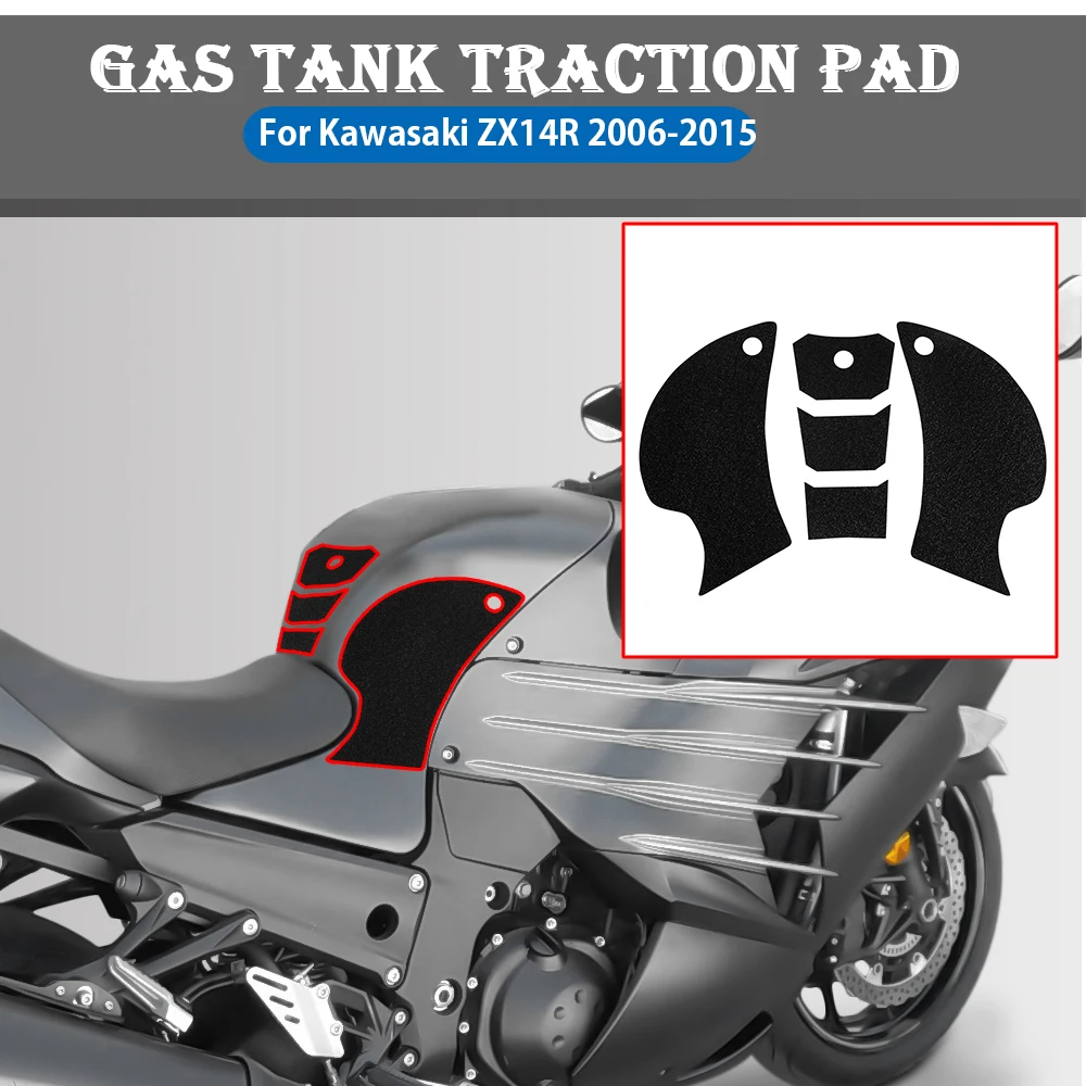 

Наклейка на бензобак 2006-2015 для мотоциклов, Кавасаки ZX14R, ZX, 14R, противоскользящая