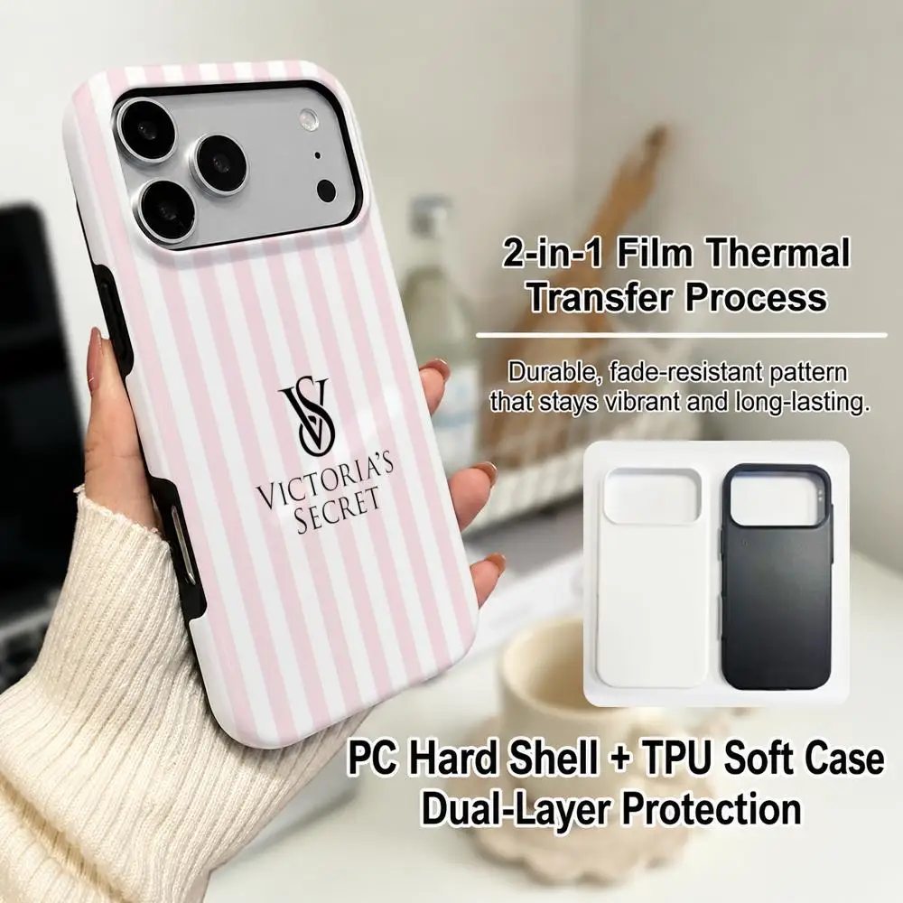 Cool V-Victoria's Secret Phone Case Film Material 2-in-1 Shell FOR IPhone 17 16 15 14 12 17Air 16e 13 Pro MAX 16Plus Cover view 3