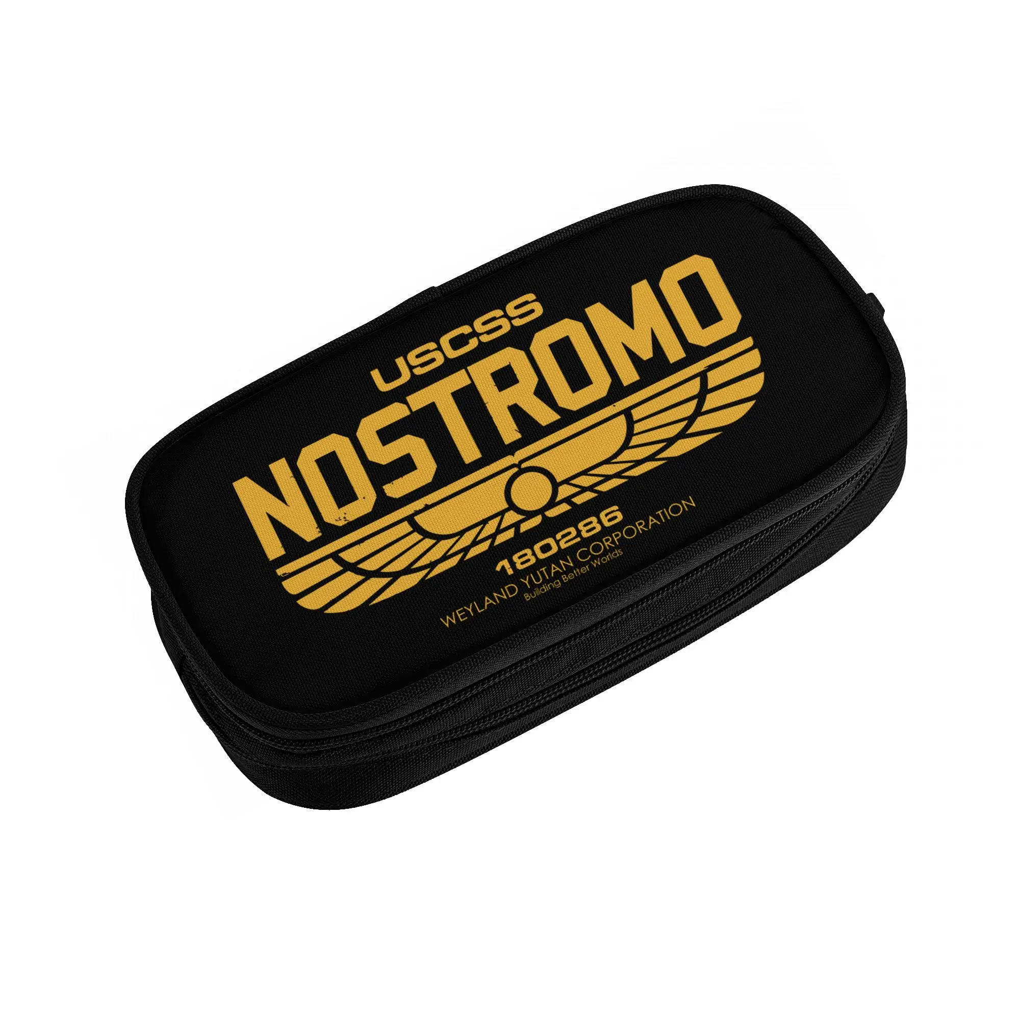 Pencil Case for N-Nostro M-Mos Weyland Yutani CORP Retro Movie Aliens Boy Girl Large Storage  Pen Box Bag Stationery