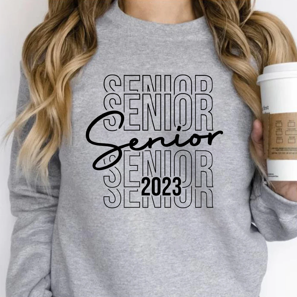 

Senior 2023 Crewneck Sweatshirt Class of 2023 Hoodie Graduation 2023 Shirt High School Tops Unisex Sweatshirt Aesthetic Clothes