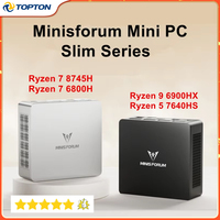 MINISFORUM UM870 AMD Ryzen 7 8745H 6800H Gaming Mini PC USB4.0 2*DDR5 2*PCIE4.0 2.5G LAN Windows 11Pro NUC Mini Computers WiFi6E