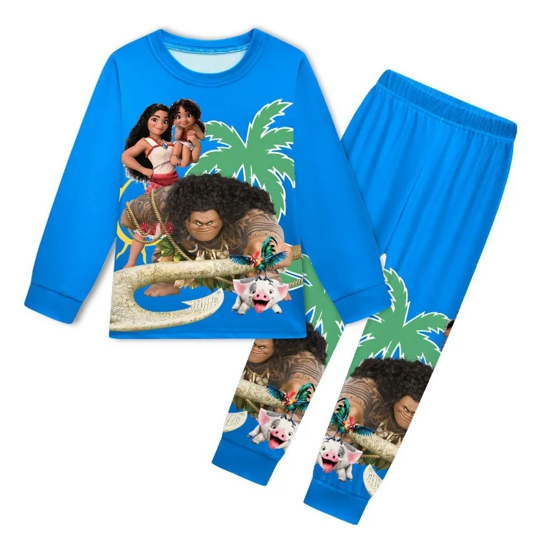 حار موانا منامة ماوي ملابس الطفل Vaiana تأثيري الشتاء الطفل بوتيك ملابس الأطفال زي طفل الفتيان ملابس خاصة 3-10Y