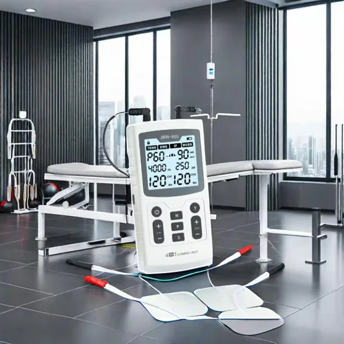 Imagen 2 del producto Estimulador eléctrico de terapia muscular, dispositivo de fisioterapia interferencial de alta frecuencia, masaje corporal ajustable IFT RUSS TENS EMS