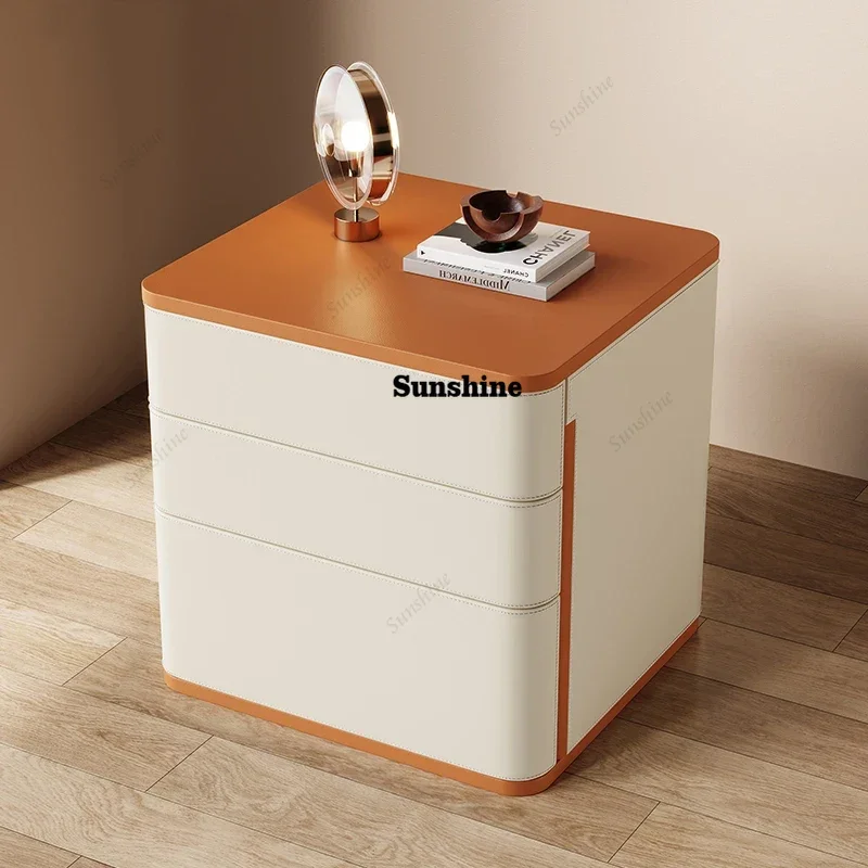 European Simple Bedside Table Elegant Modern Storage Drawers Night Table Nordic Minimalist Mesitas De Noche Bedroom Furniture