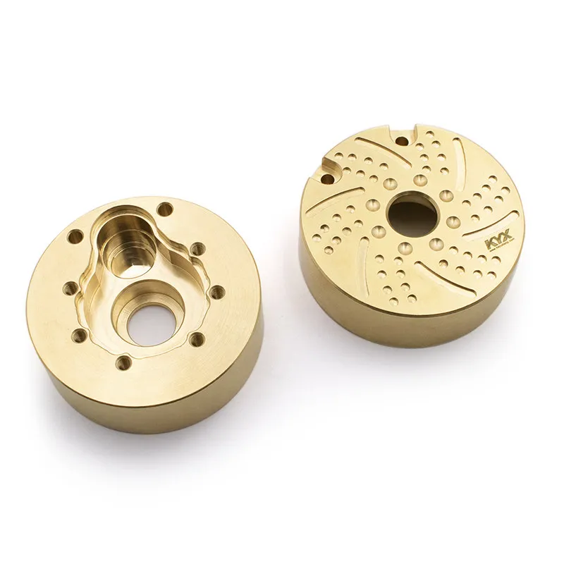 KYX simulation climbing car traxxas TRX-4 front and rear axle outer cover metal copper door bridge counterweight, single weight