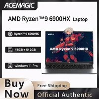 ACEMAGIC AMD Ryzen 9 6900HX Gaming Laptop 16GB LPDDR5 6400MHz 512GB NVMe SSD 16 Inch FHD IPS High Refresh Display WiFi 6 8C/16T