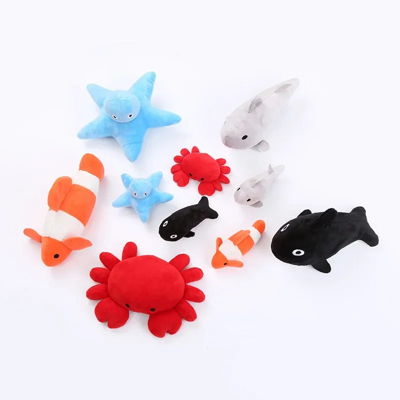 

Pet Supplies Marine Shark Crab Shaped Catnip Plush Toy Resistant To Bites and Teeth Grinding Cat Toy