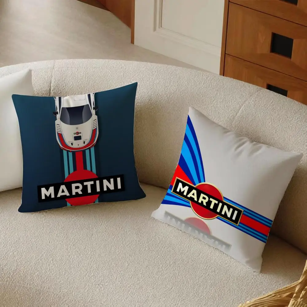 Car Cool M-MartiniES Cushion Cover Daily Washable Linen Pillowcase Soft  for Sofa Bed Home Room Decor