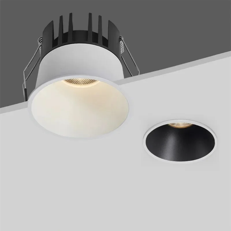 

Dimmable Led Downlight Recessed Ceiling Lamp Spotlight Aluminum Led COB Light 10W15W18W AC110V 220V Home Office Store