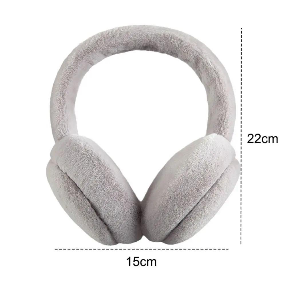 Orejeras plegables suaves para invierno, calentador de orejas grueso y cálido, protección para los oídos anticongelante, orejeras de piel sintética para mujeres y hombres al aire libre