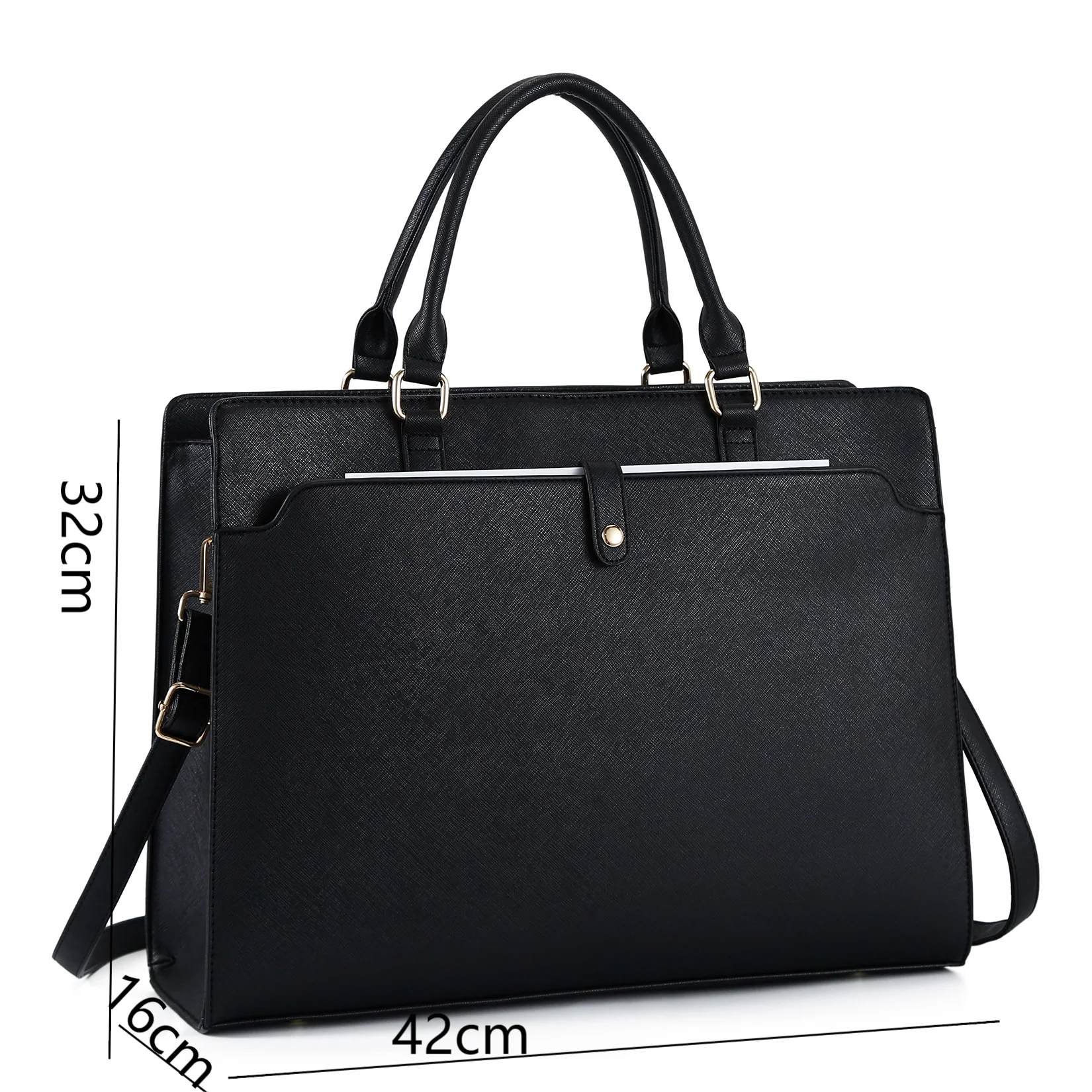 Fashionable One Shoulder Commuter Tote Bag Handheld Large Capacity Computer Bag