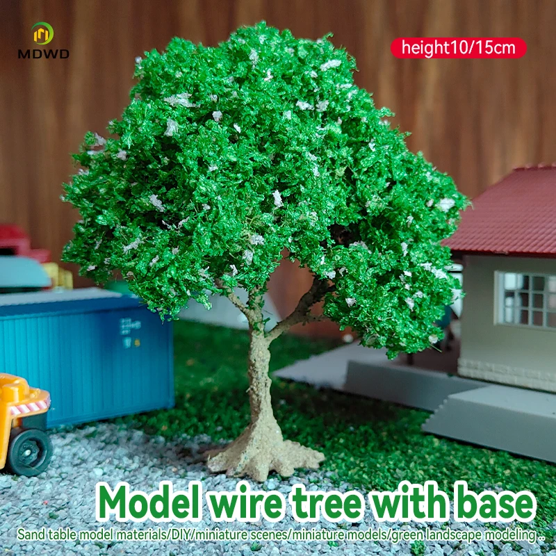 

Clearance 10cm Simulated Model Wire Tree Diy Material sand table decora diy model green tree model Train Railway Railroad Layout