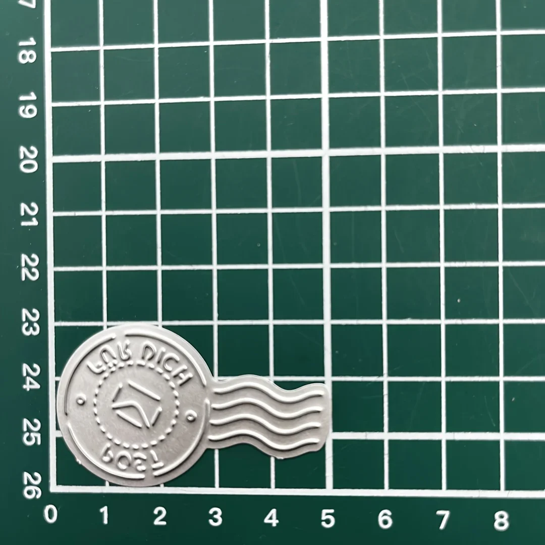 Nieuwe ronde liefdeshart enveloplabel metalen snijmatrijs geschikt voor doe-het-zelf plakboekkaart Album Cover sjabloon embossing ambacht - afbeelding 1