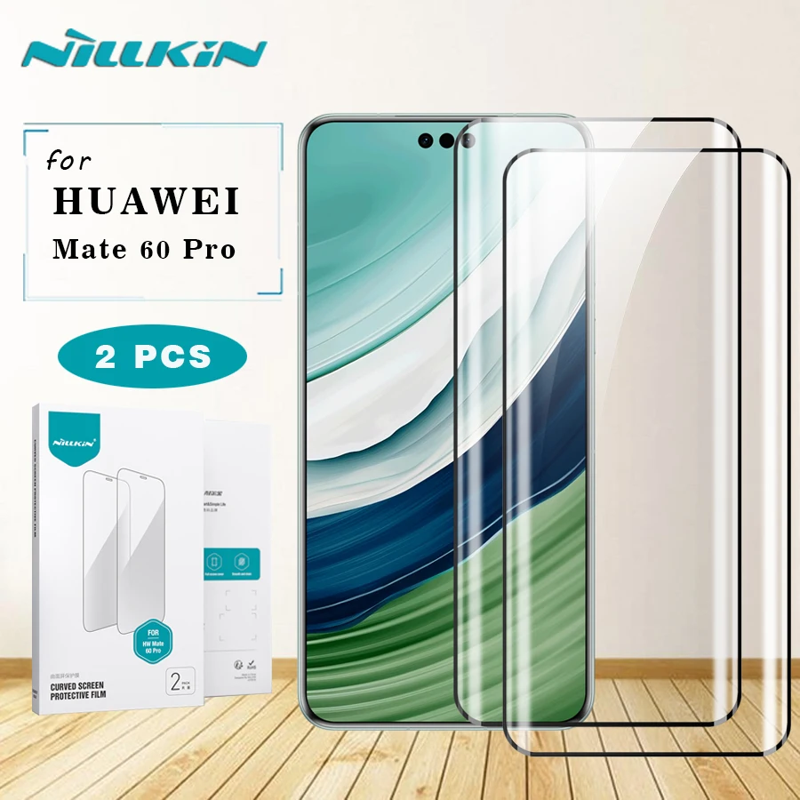 

2 шт., ударопрочная изогнутая Защитная пленка Nillkin для Huawei Mate 60 Pro / 60 Pro Plus